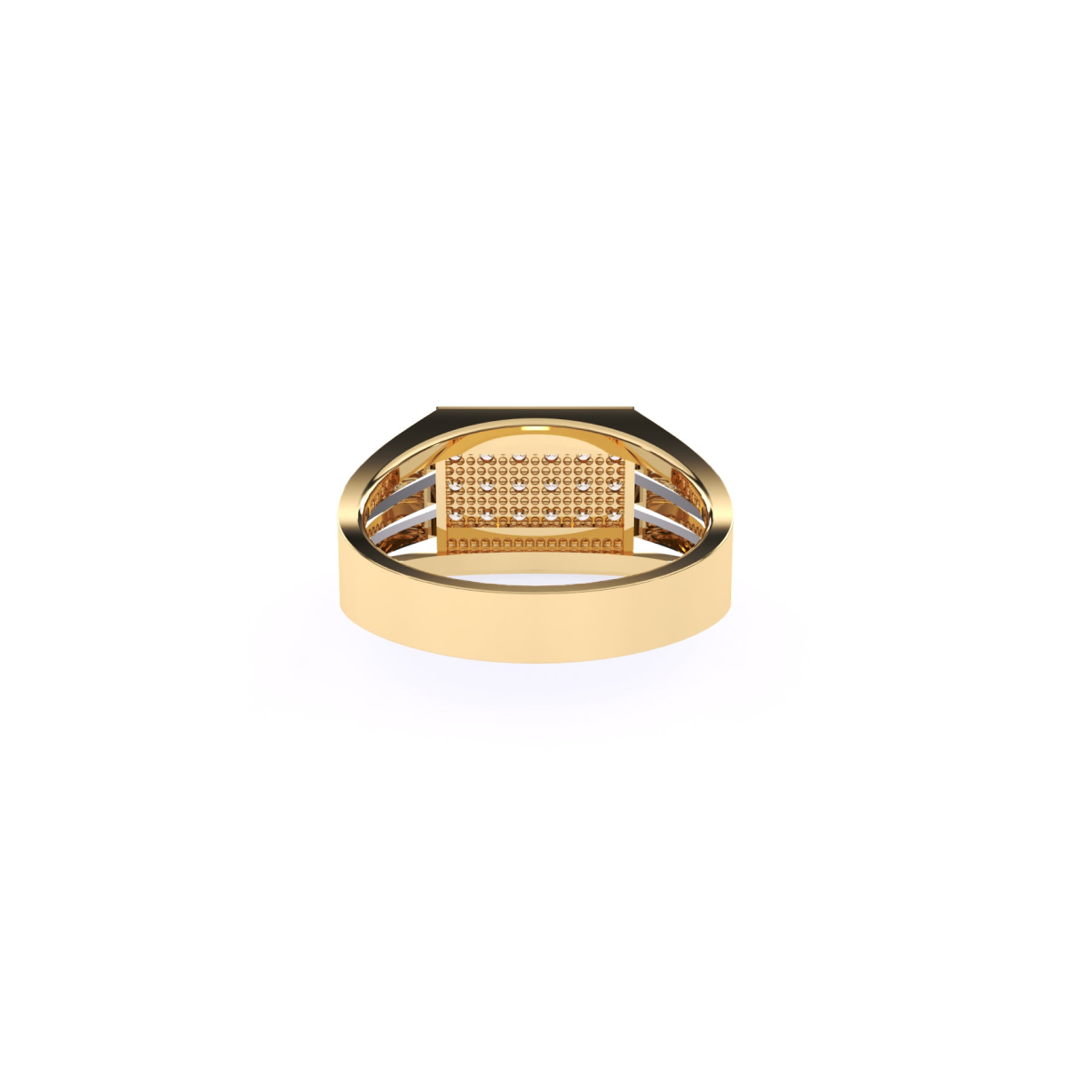 Modern Round Diamond Men's Finger Ring